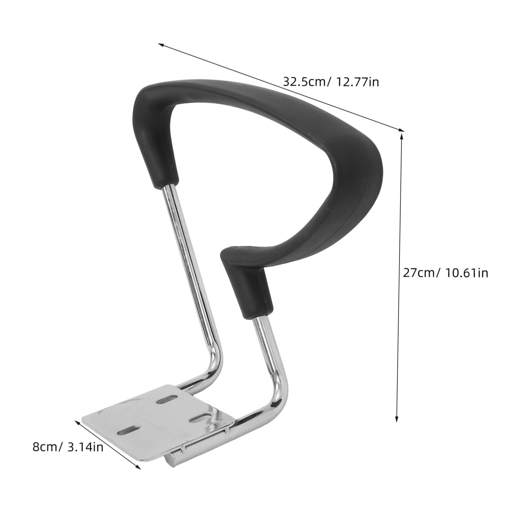 NUOBESTY 2pezzi Braccioli Ricambio Sedie Ufficio Staffa Anelli Braccioli Plastica Scrivania Sedia Computer Nera