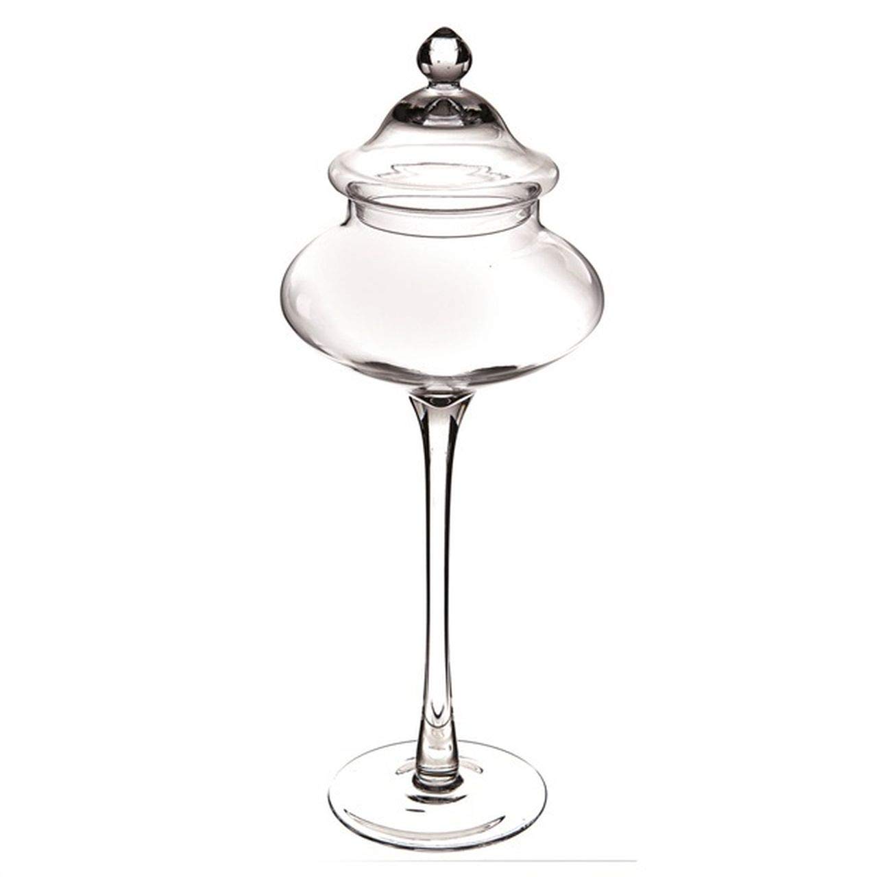 SWEET HOME Biscottiera potiche portacaramelle portaconfetti in vetro cod.SB00809LU cm 53h diam.20 by Varotto & Co.