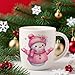 Elewins UV DTF Stickers - 12 Sheets Pink Christmas Bundle UV DTF Cup Wrap for Mugs Glass Coffee, DIY Decals for Tumblers, Waterproof Rub on Transfers for Crafts