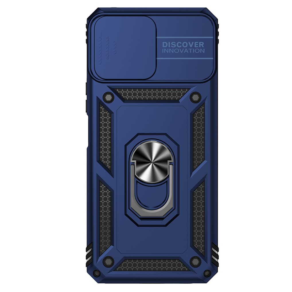 HAOYE Cover per Huawei Honor X8 Cover, Hybrid Cornice in TPU + Rugged PC [Doppio Strato] 2 in1 Protective Case, Trasparente Back Cover Custodia Bumper. Azzurro