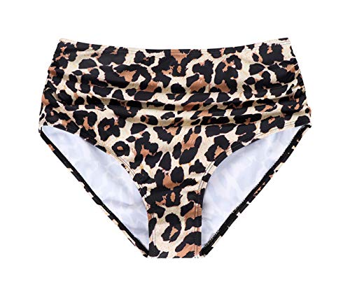WonderBabe Mulheres Sexy Moda Europa E América Dividir Biquíni Faixa De Cint Leopard Printed-L