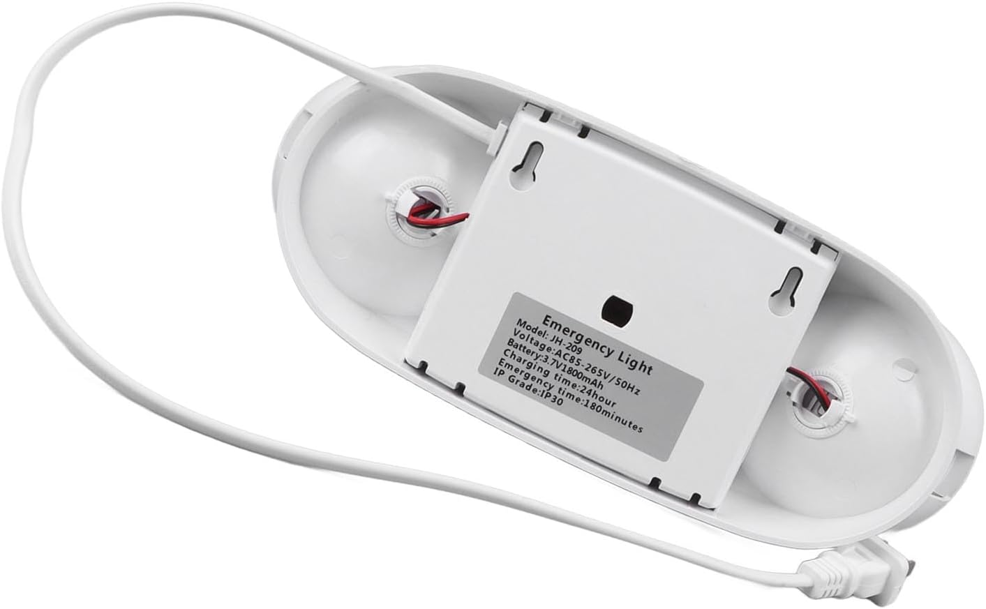 TOPINCN LED Emergency Lights with Battery Backup Adjustable LED Emergency Square Lighting, Commercial Emergency Light, UL Listed,Hardwired Emergency Exit Light Fixtures