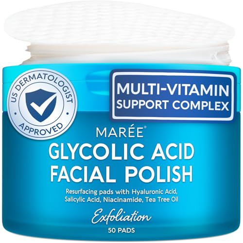 50% coupon - MARÉE Glycolic Acid Exfoliating Face Pads