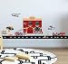 Fire Station Brigade Wall Sticker (17 Piece) Decal for a Fun Firefighter Boys Bedroom Wall Decor Decoration