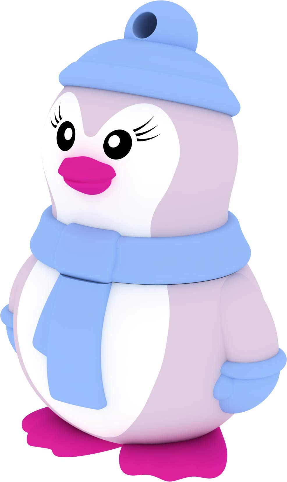 Emtec ECMMD16GM335 USB Flash Drive 2.0 Licence Series Animalitos Collection 16 GB Lady Penguin Figurine Soft Eraser