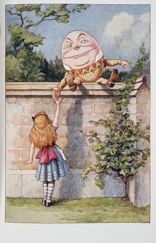 Humpty Dumpty des aventures d'Alice par Tenniel Poster Grand Format Anti-Reflet