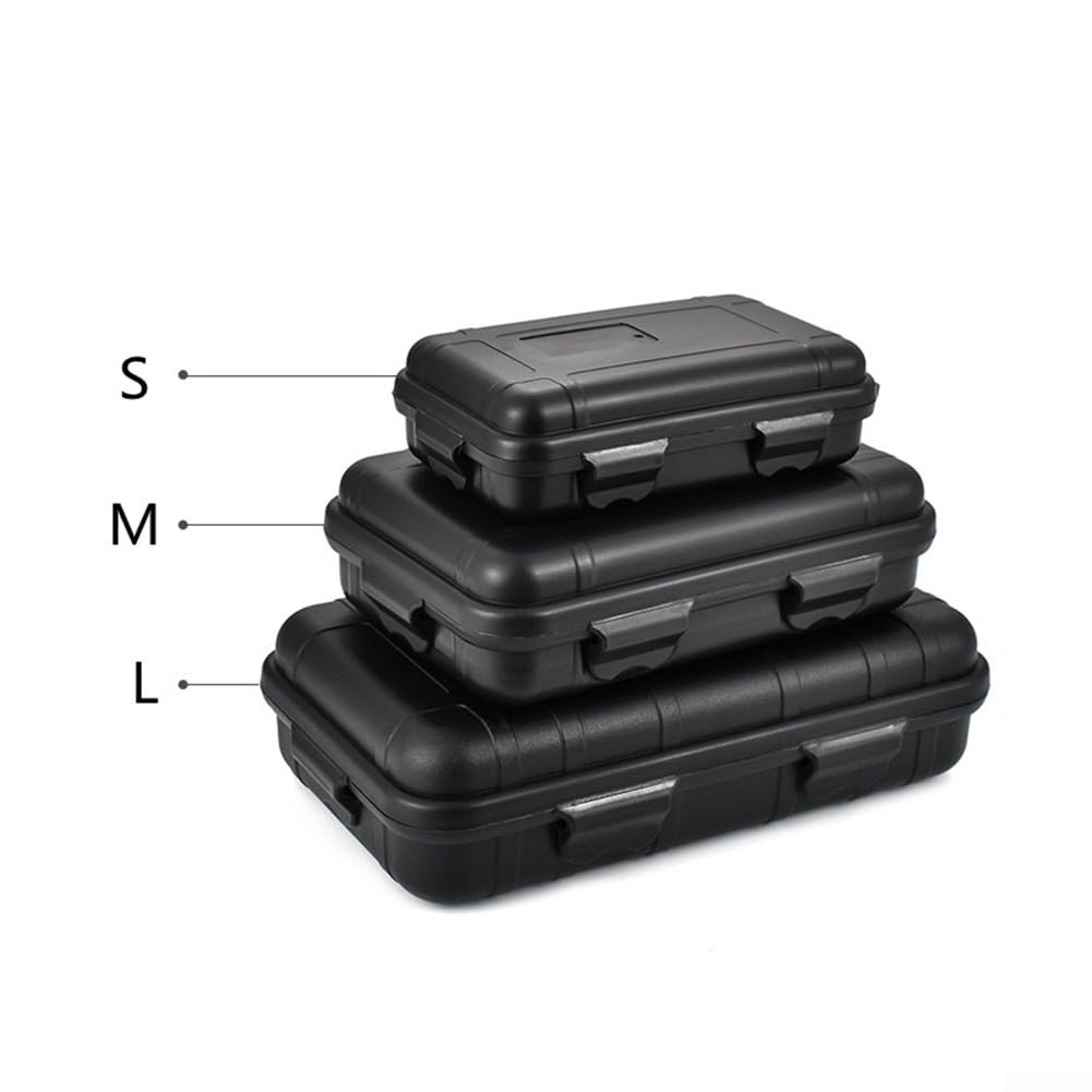 Heavy duty Waterproof Storage Box for Camping and Water Sports Protect Your Gear (Black (Black (L)) - Image 4