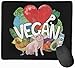 Produktbild Whecom Gaming Mauspad Schwarz, Non-Slip Gaming Mouse Mat Custom Vegan Chicken Pig Mouse Pad Personality Designs Smooth Comfortable Touch Gaming Mousepad 25 * 30cm / 11.81"x9.84"