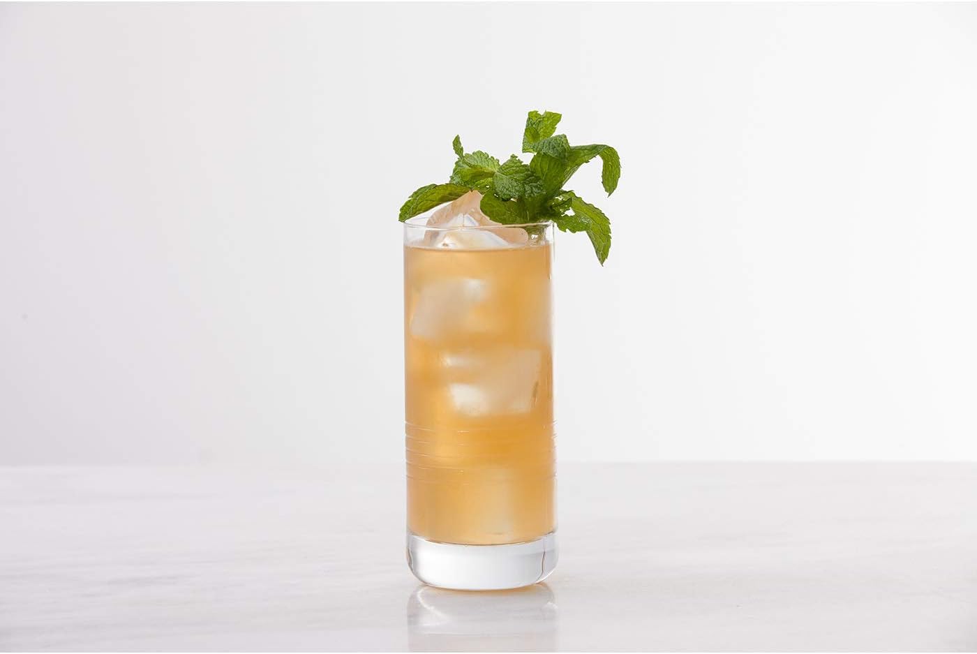 Crafthouse by Fortessa Professional Barware by Charles Joly, Etched Schott Zwiesel Tritan 16.2 oz Iced Beverage, Longdrink, Collins Barware/Cocktail Glass, Set of 4