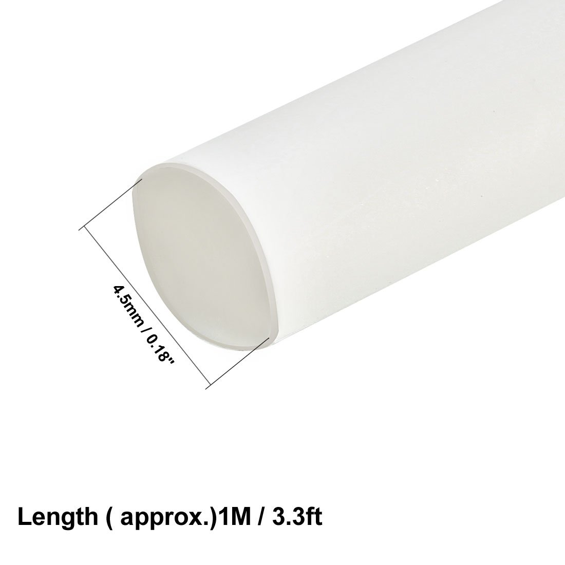 Gaine Thermorétractable 2:1 - Diam. 4,5 Mm - Blanc - Foto 4