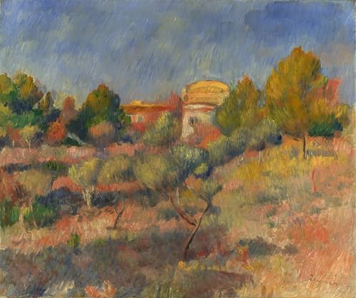Tableau Renoir Pigeonnier à Bellevue impression sur toile 60x90cm pour décoration salon