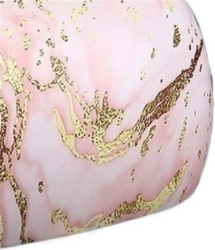 Marmurowa elegancja Różowy ceramiczny serwetnik Salon Wystrój blatu Stylowe pudełko na chusteczki