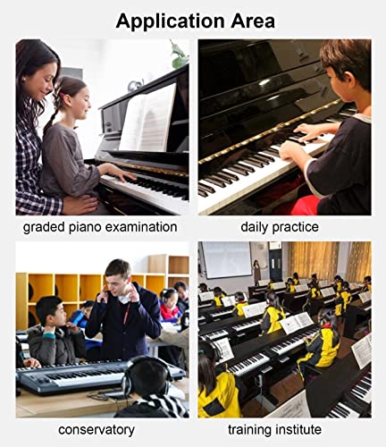 88 Touches Piano Numérique Lesté Hammber Action Clavier Électrique Piano Support Bluetooth MIDI Avec Support De Meubles, Triple Pédale, Tabouret for Débutants Et Professionnels (Color : White) - Les Beatles, Paul McCartney, John Lennon, RIngo Starr, George Harrison 88 Touches Piano Numérique Lesté Hammber Action Clavier Électrique Piano Support Bluetooth MIDI Avec Support De Meubles, Triple Pédale, Tabouret for Débutants Et Professionnels (Color : White) – Image 8