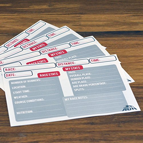 Gone For a Run My Race STATS BibFOLIO Journal Inserts, 9