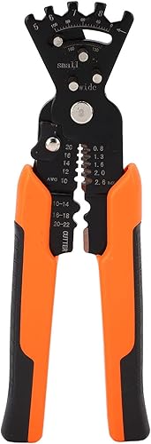 Septpenta Alicates multifuncionales para electricista con llave y función de doblado de alambre multiángulo, mango ergonómico antideslizante,