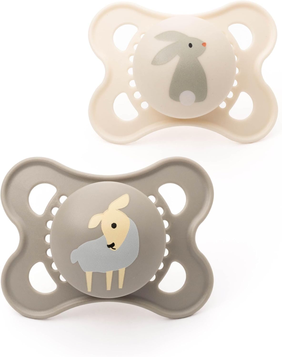 MAM Original Soothers | 0-6 Months | 2 Pack | Comes in Dummy Steriliser Case | Sustainable Materials | Baby Accessories for Newborn | Blue/Cream (Various Designs) — view 13