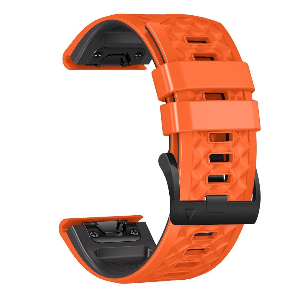 Bracelet 22 mm 26 mm en silicone pour Fenix 5 6 7 et rando en montagne - 7
