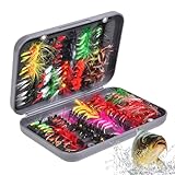 Yidueace Barsch Fliegenfischköder | Zubehör Für Das Angeln Im Freien | Tragbares Set Mit Ködern Für Das Angeln - Für Angler An Seen Flüssen Bächen Teichen Männer Väter