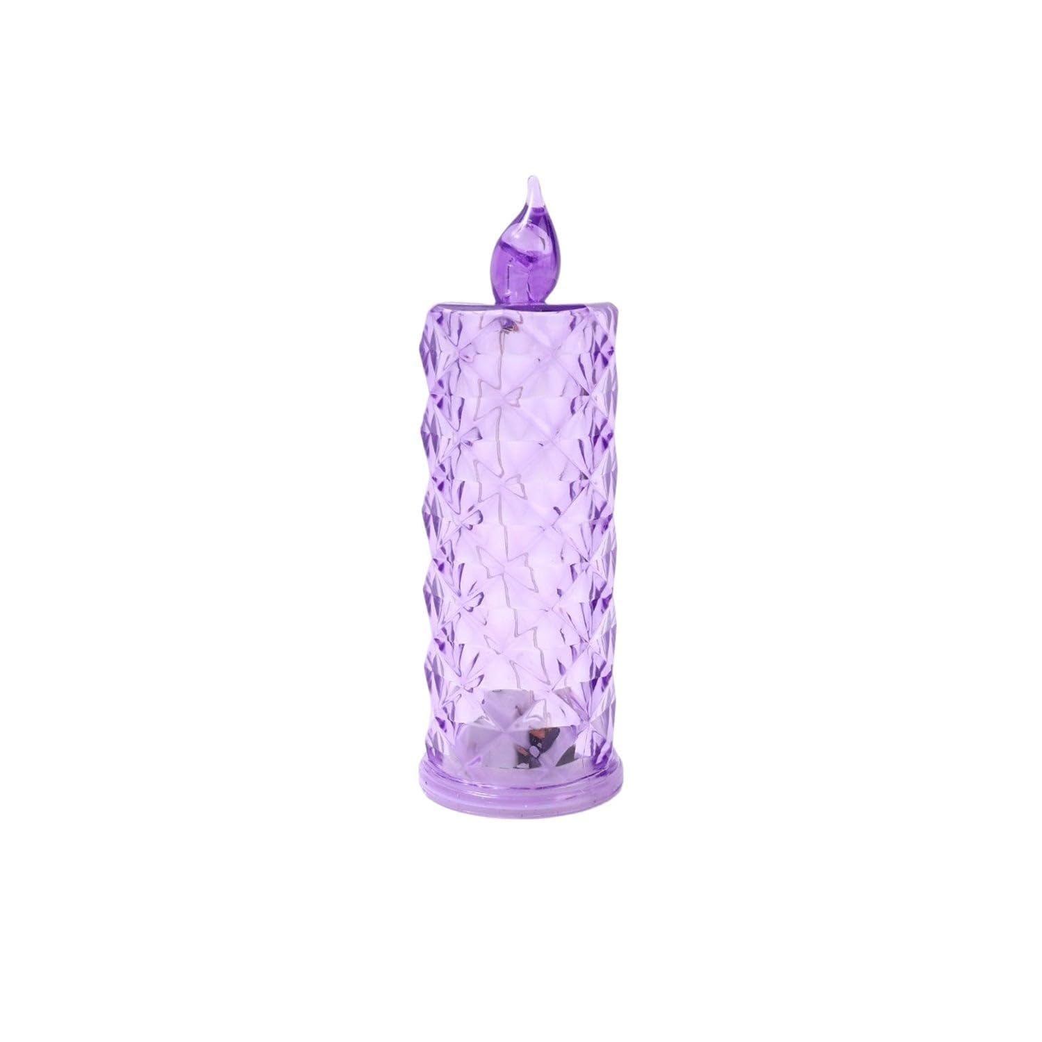 Acrylic LED Tea Light Candles Big Size with Stand | Flameless & Smokeless Decorative Diya Lights | Safe for Home, Christmas, Birthday & Diwali Decoration-image-8