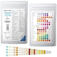 25x 16in1 Trinkwasser Teststreifen - Wassertester- für Leitungswasser Wasserqualität Analyse Gesamthärte Blei Kupfer Nitrat