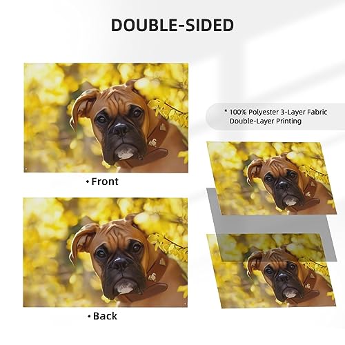 Impression double face drapeau rigolo pour décoration de jardin 1,2m