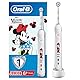 Oral-B Junior Minnie Mouse Elektrische Zahnbürste für Kinder ab 6 Jahren, weiche Borsten & visuelle Andruckkontrolle für extra Zahnfleischschutz, 2 Putzprogramme inkl. Sensitiv, Timer, weiß