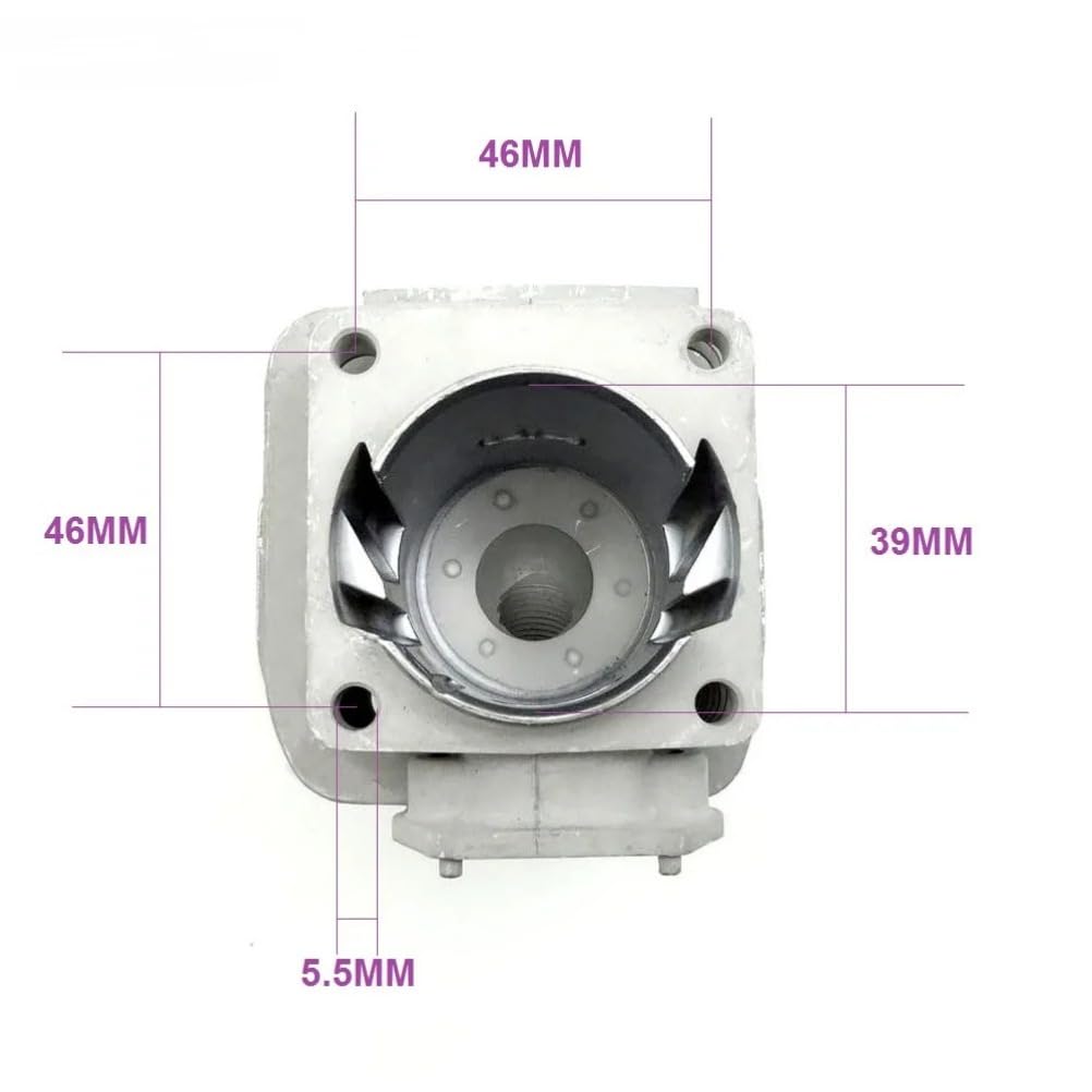 Kit guarnizioni pistone cilindro da 39 mm compatibile con motosega ZENOAH G3800 e cinese 38CC 3800