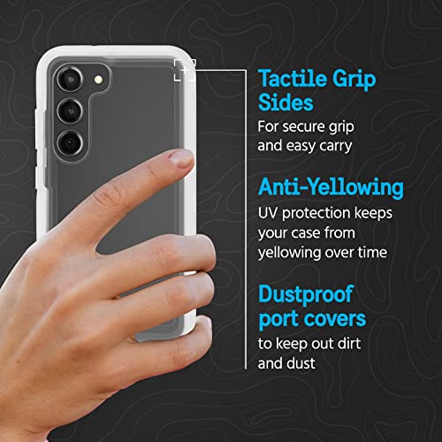 Pelican Voyager - Samsung Galaxy S23 Plus Case [6.6"] [18ft MIL-STD Drop Protection] [Wireless Charging] Phone Case for Samsung Galaxy S23 Plus w/Belt Clip Holster Phone Stand -Anti Yellowing - Clear - image 5
