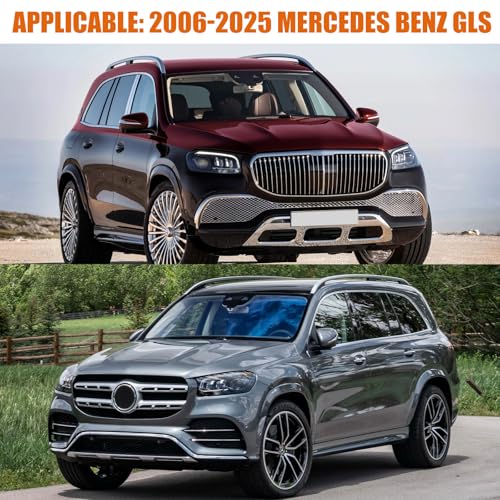 Image of Waterproof Car Covers Replace for 2006-2025 Mercedes Benz GL /GLS Class 450, 450d, 6 Layers All Weather Car Cover with Zipper Door & Windproof Bands for Snow Rain Dust Hail Protection (GLS)