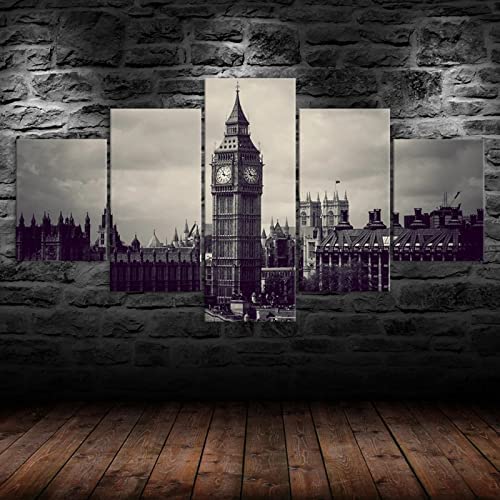 Canvas Väggkonstbild 5 Delar Havsutsikt Strandutsikt Med Ram 150 X 100 Cm Canvastavlor Konsttryck Dekor Konstverk Moderna Bilder För Heminredning Vardagsrum Barnrum Sovrum