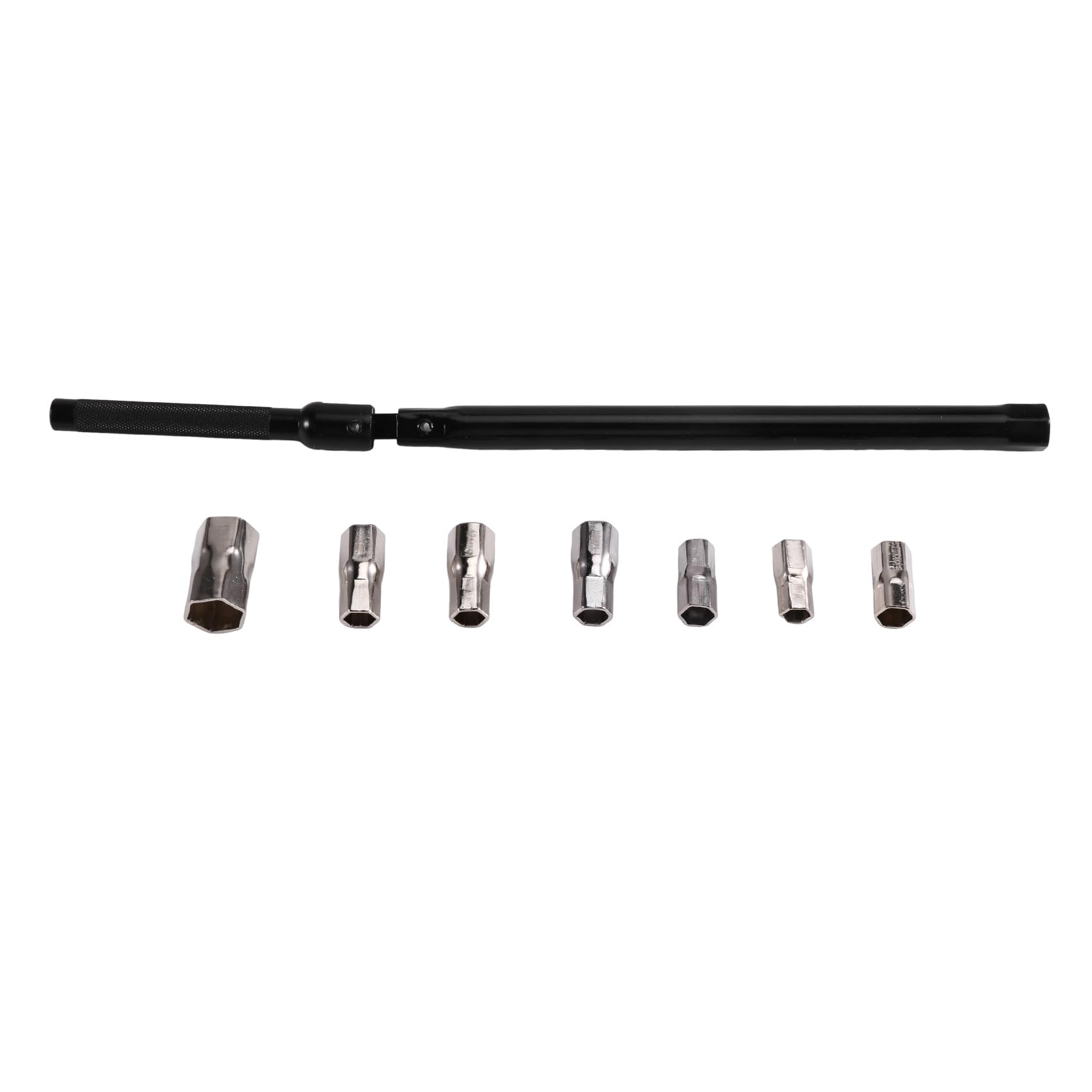 Aundhegrtt Professional Carbon Steel Faucet Wrench Plumber Tool 8-17mm with Sockets and Chuck Tap Back Nut for Sink Basin