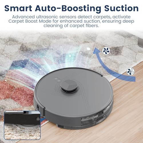 Image of FIXR Robot Vacuums and Mop Self-Emptying, 12000PA Suction 75-Day