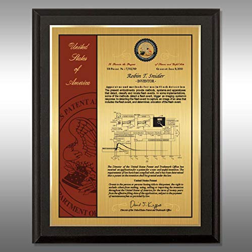 Patent Plaque - USPTO 10th Million Patents Commemorative Plaque - Matte Black MB-EZG12