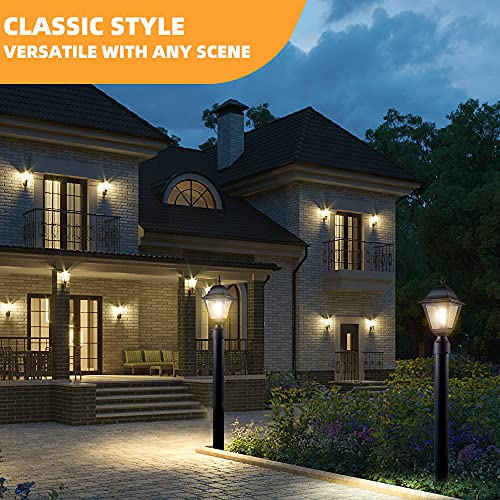 image for Windben Outdoor Post Light,Lamp Post Light Fixture,Post Lantern with P
