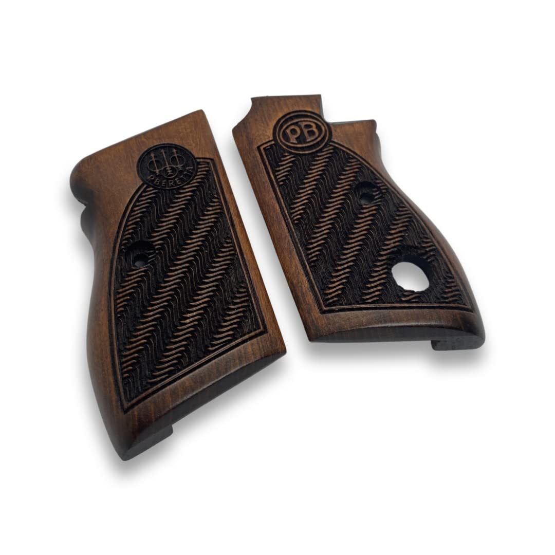 MANOPOLE ZIB Beretta 70 70S 71 Impugnatura a pistola realizzata a mano in legno di noce Ars.04