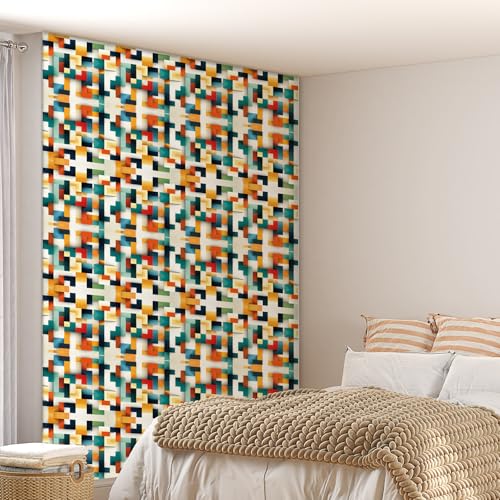 LZH-LP Selbstklebende Tapete mit Farbigem Mosaik, 44x300CM Abziehbar Vinylfolie Für Wohnzimmer Schlafzimmer Küche Wandschränke Dekoration – Ansicht 4