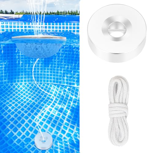Pool Fountain Anchor Replacement Set,Pool Fountain Anchor Weight with String,Pool Anchor for Floats,Anchor for Pool Float Weight Anchor-1pk(White)