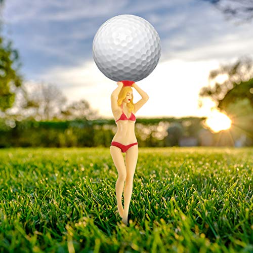 CLISPEED 6Pcs Biquíni Tees De Golfe Colorido Pin- Up Senhora Menina Engraçado Da Novidade Golf Tee G