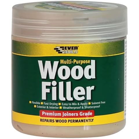Everbuild Multipurpose Wood Filler – 250ml White Cover