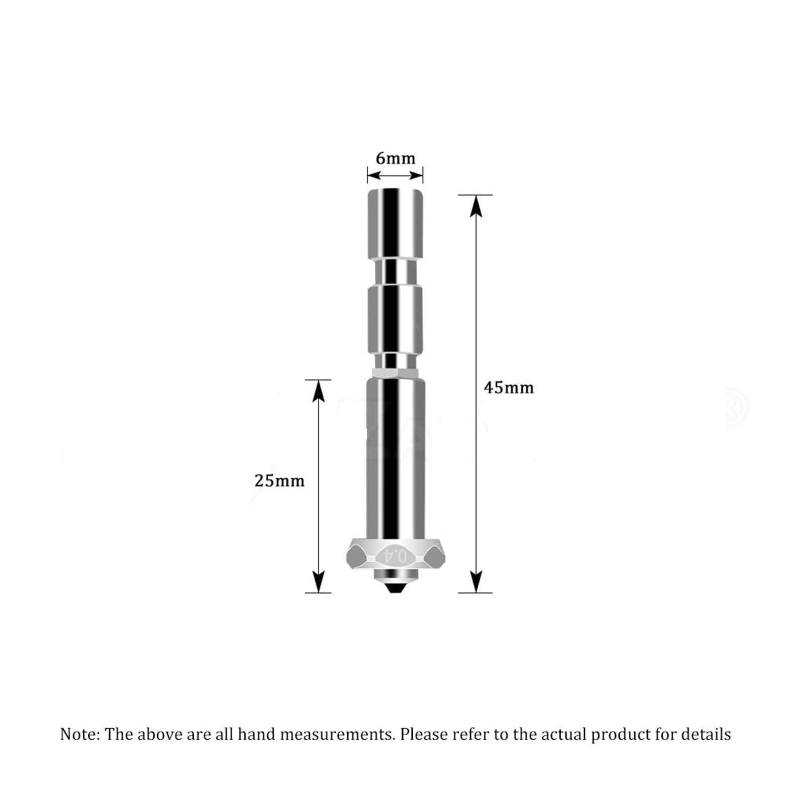 Compatible con Anycubic, kit Hotend 0,4-0,8 mm for Kobra 3 Max | Boquilla de cerámica y acero endurecido, termistor, for Kobra 3 Max, duradera(Mix nozzle)