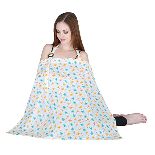 Image of Switchon Feeding Apron Cover Maternity Cover 100% Cotton Maternity Breastfeeding Multipurpose for Mothers
