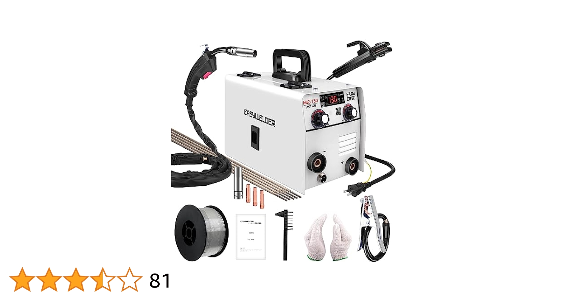 MIG MMA 2in1 半自動 溶接機 100v 130A ノンガス 説明書 Amazon | EASYWELDER MIG/MMA 2 in 1 半自動溶接機100v、最大