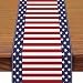 American Flag Table Runner 72 x 13 Inch, Patriotic Stars and Stripes Pattern Table Runner for 4th of July, Memorial Day, National Holidays, Perfect for Home, Party, Kitchen, Mantel, Dining Decorations