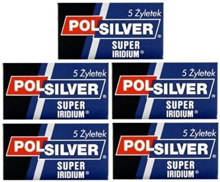 Super Iridium Double Edge Razor Blades, 20 Count