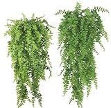 2 Piezas Planta Enredadera de Plantas Artificiales, Perfecta para decoración del hogar,Jardin, Bodas y más,Helecho Planta...
