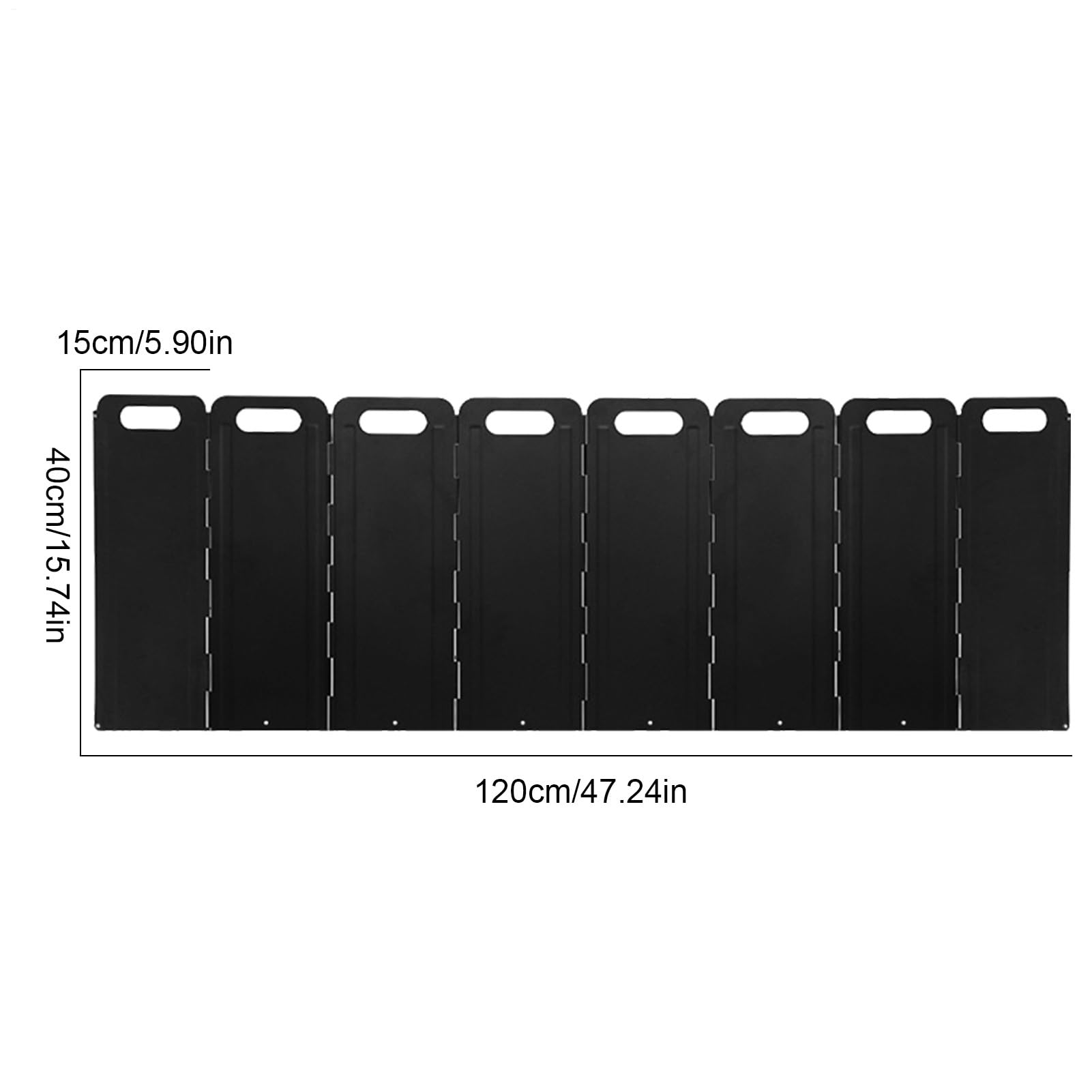 Campingkocher, Windschutz, 40 x 120 cm, für den Außenbereich, tragbarer Kochschutz, Temperaturschutz, Küchenzubehör mit Aufbewahrungstasche, Campingzubehör für Barbecue-Angelausflüge