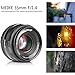 MEIKE 35mm F/1.4 Manual Focus Large Aperture Lens Compatible with Fujifilm Mirrorless Camera Such as X-T1 X-T2 X-T3