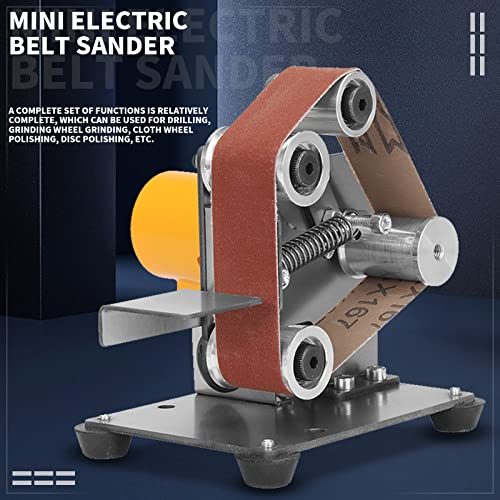 Nuodunco Mini Belt Sander - Electric Bench Grinder Sinding Grinding Machine, 7 Adjustable Speed Grinder Polisher Knife Apex Edge Sharpener Kit For Diy Woodworking, Metal, Knife Making #TOP6