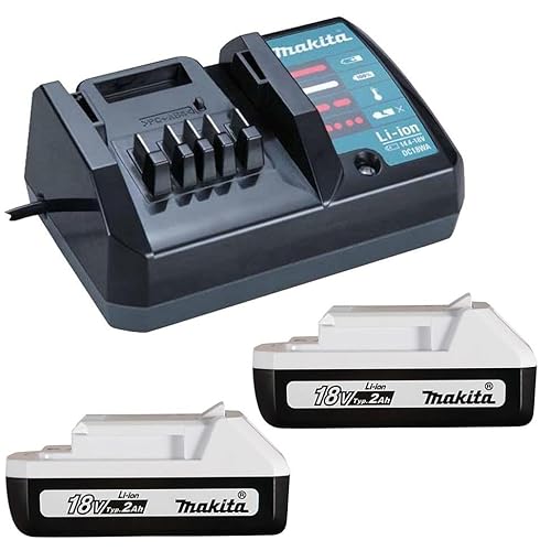 2 X Makita BL1815G 18v G-Series 1.3ah Lithium Ion Battery + DC18WA Charger