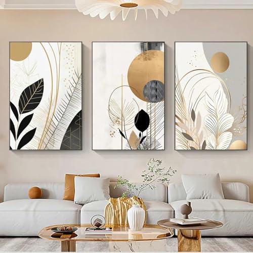 Impression sur toile moderne motif abstrait élégant pour chambre